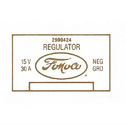 1960-1961 VOLTAGE REGULATOR DECALS