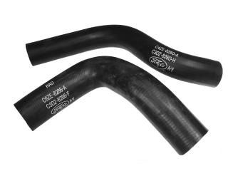 RADIATOR HOSES - V-8 - FOMOCO STAMPED