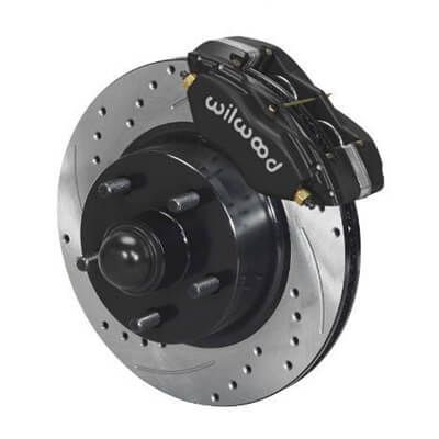 V8 DISC BRAKE CONVERSION KIT - WILWOOD - DRILLED/SLOTTED