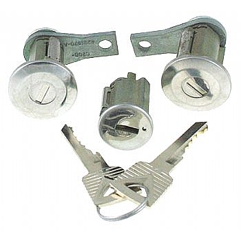 1960-63 Ford Falcon Ignition & Door Lock Kit w/ Keys & Flip-Cap Door Locks Dii 