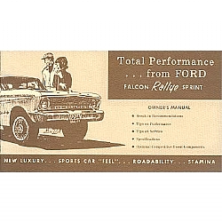 1964  SPRINT OWNER'S MANUAL SUPPLEMENTS