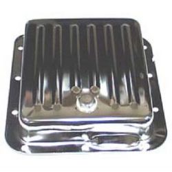 1960-1970 C-4 TRANS PANS - CHROME WITH DRAIN PLUG