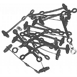 1960-1970 WIRE STRAPS FOR ENGINE COMPARTMENT - 20 EACH
