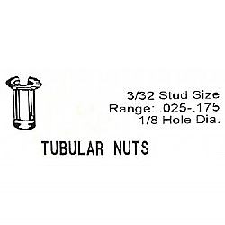 1960-1965 BARREL NUTS- 3/32 INCH DIAMETER STUDS