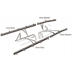 1960-1970 FORD FALCON BELTLINE WEATHERSTRIPS