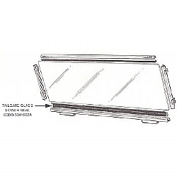 1960-1965 TAILGATE GLASS LOWER SEALS 