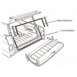 1960-1965 TAILGATE WINDOW GLASS CHANNELS