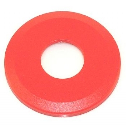 1960-1965 DOOR HANDLE ESCUTCHEONS - RED