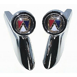 1962-1963 TOP OF FRONT FENDER ORNAMENTS- PAIR