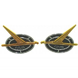 1962-1963 FUTURA ROOF PILLAR EMBLEMS