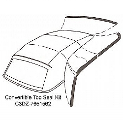 1963-1965 CONVERTIBLE TOP SEAL KITS