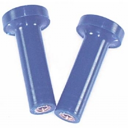 1960-1964 DOOR LOCK KNOBS - BLUE - PAIR