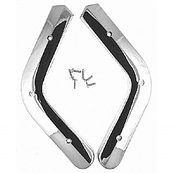 1963-1965 BUCKET SEAT OUTER HINGE COVERS - HARDTOPS ONLY