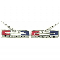 1964 FALCON BIRD FENDER EMBLEMS- PAIR