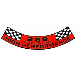 1965 289 HI-PERF AIR CLEANER DECALS