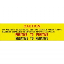 1963-1964 BATTERY CAUTION DECALS