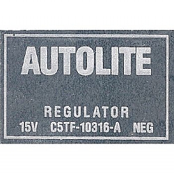 1965-1966 VOLTAGE REGULATOR DECALS