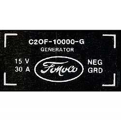 1962-1964 GENERATOR DECALS