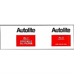 1961-1970 AUTOLITE FL-1 OIL FILTER DECALS