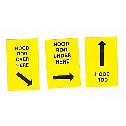 1960-1962 HOOD ROD DECAL SETS - 3 PIECES