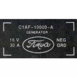 1961 GENERATOR DECALS