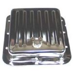 1960-1970 C-4 TRANS PANS - CHROME WITH DRAIN PLUG