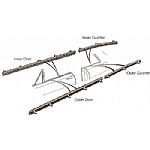 1960-1970 FORD FALCON BELTLINE WEATHERSTRIPS