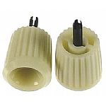 1960-1963 RADIO KNOBS WITH METAL SHAFTS - PLAIN