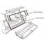 1960-1965 TAILGATE WINDOW GLASS CHANNELS