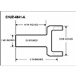 1960-1965 DRIVESHAFT YOKES- 6 CYLINDER