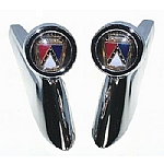 1962-1963 TOP OF FRONT FENDER ORNAMENTS- PAIR