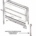 1963-1965 HARDTOP & CONVERTIBLE REAR GLASS CHANNELS