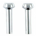 1965 DOOR LOCK KNOBS - CHROME- PAIR 