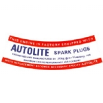 1962-1966 AUTOLITE SPARK PLUG AIR CLEANER DECALS