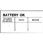 1964-1970 BATTERY TEST OK DECALS