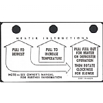 1960-1963 HEATER INSTRUCTION TAGS