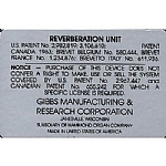 1964-1966 REVERBERATION DECALS