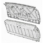 1960-1965 TAILGATE WINDOW HORIZONTAL WEATHERSTRIPS